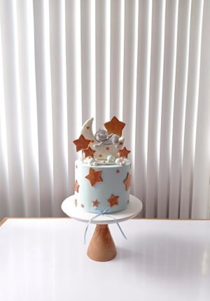 Cake Baby Shower Elefantito en Luna