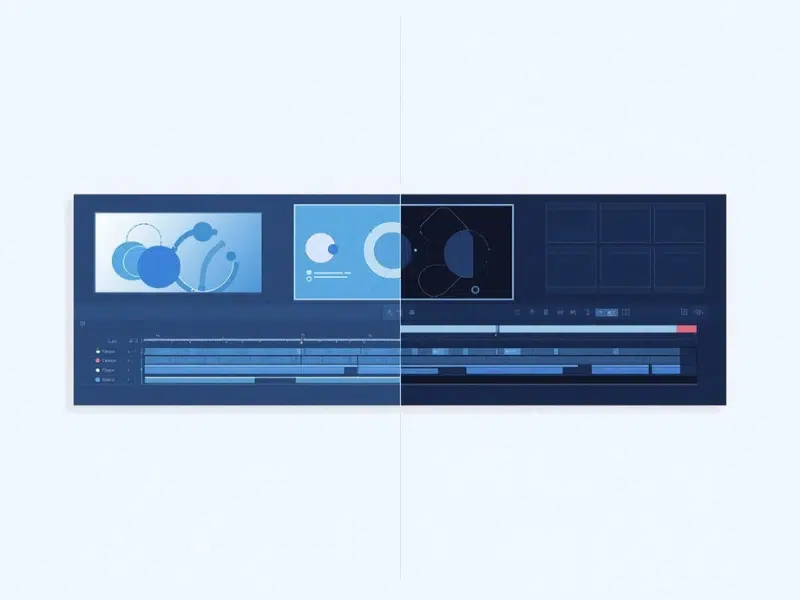 comparativa visual de las interfaces de DaVinci Resolve y Premiere Pro